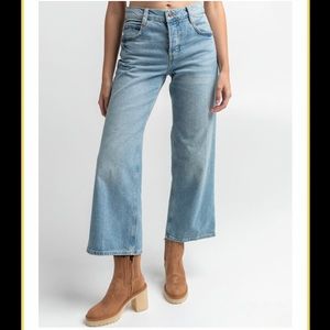 NWT We The Free At Free People Chalet Wide-Leg Jeans Ankle Cropped Women’s 26